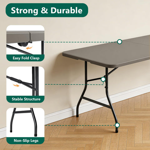 FurniEdge smooth surface cleans quickly for meal prep and crafts.