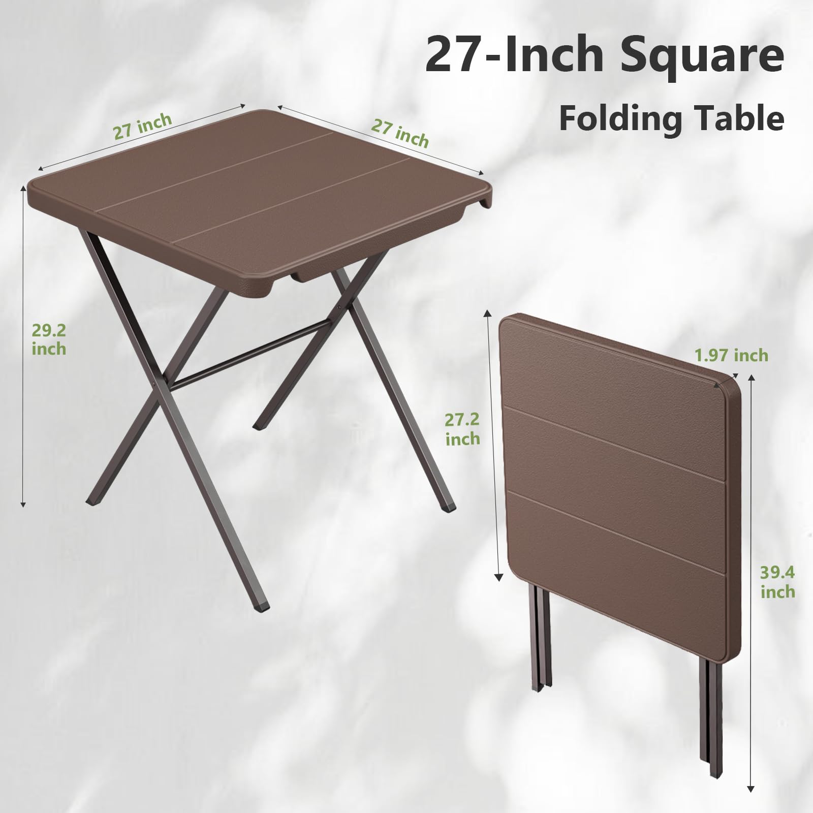 FurniEdge table with quick-fold design for rapid setup at tailgating or picnics.