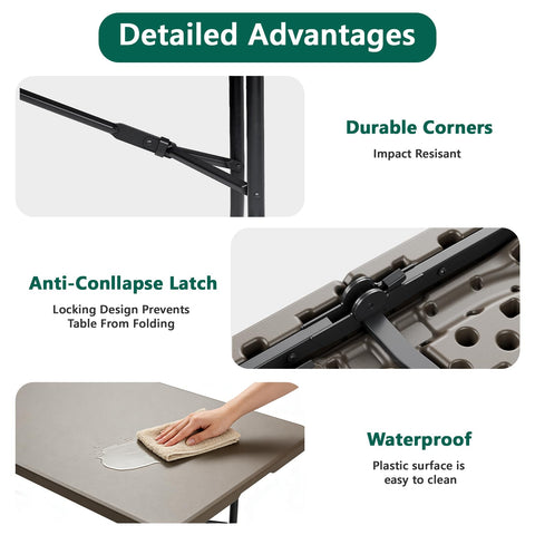 FurniEdge quick-setup design unfolds and locks in seconds.