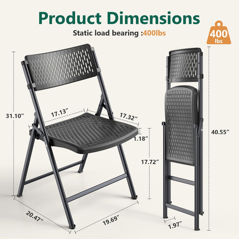 FurniEdge indoor-outdoor folding chair: versatile seating for homes and venues
