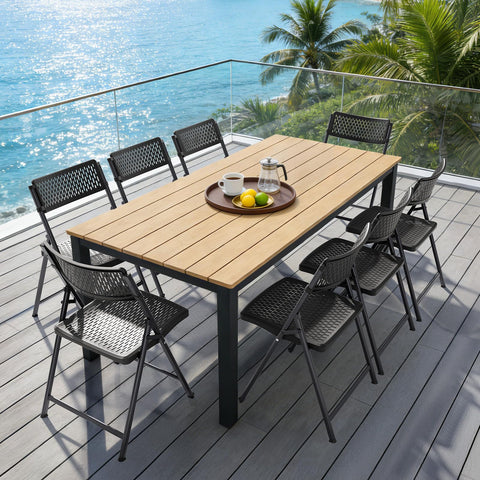 FurniEdge non-slip feet folding chair: protects floors and reduces noise