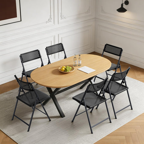 FurniEdge UV-resistant seat folding chair: durable outdoors for patios and campsites