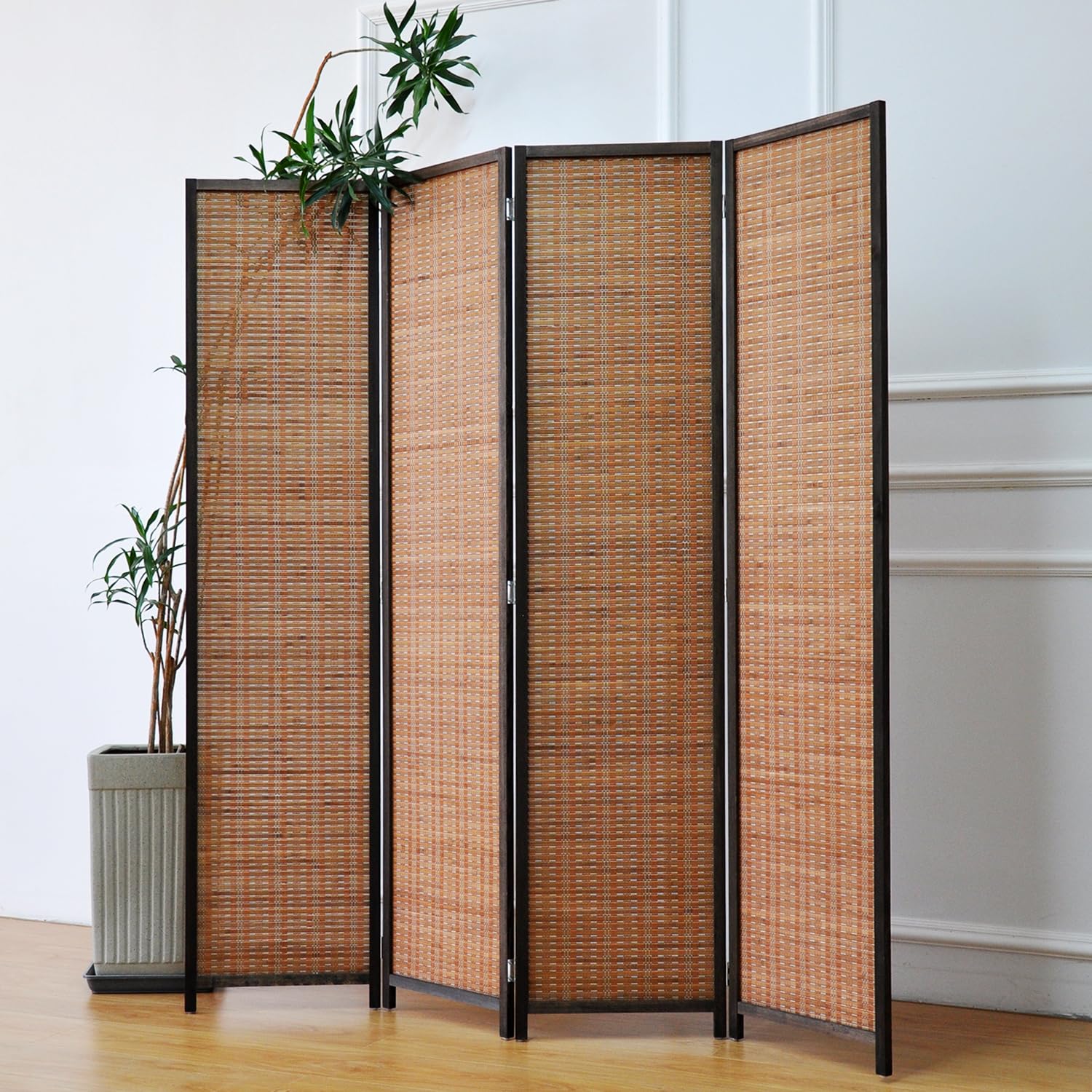 Furnnylane divider with non-slip base pads stays steady on any floor.