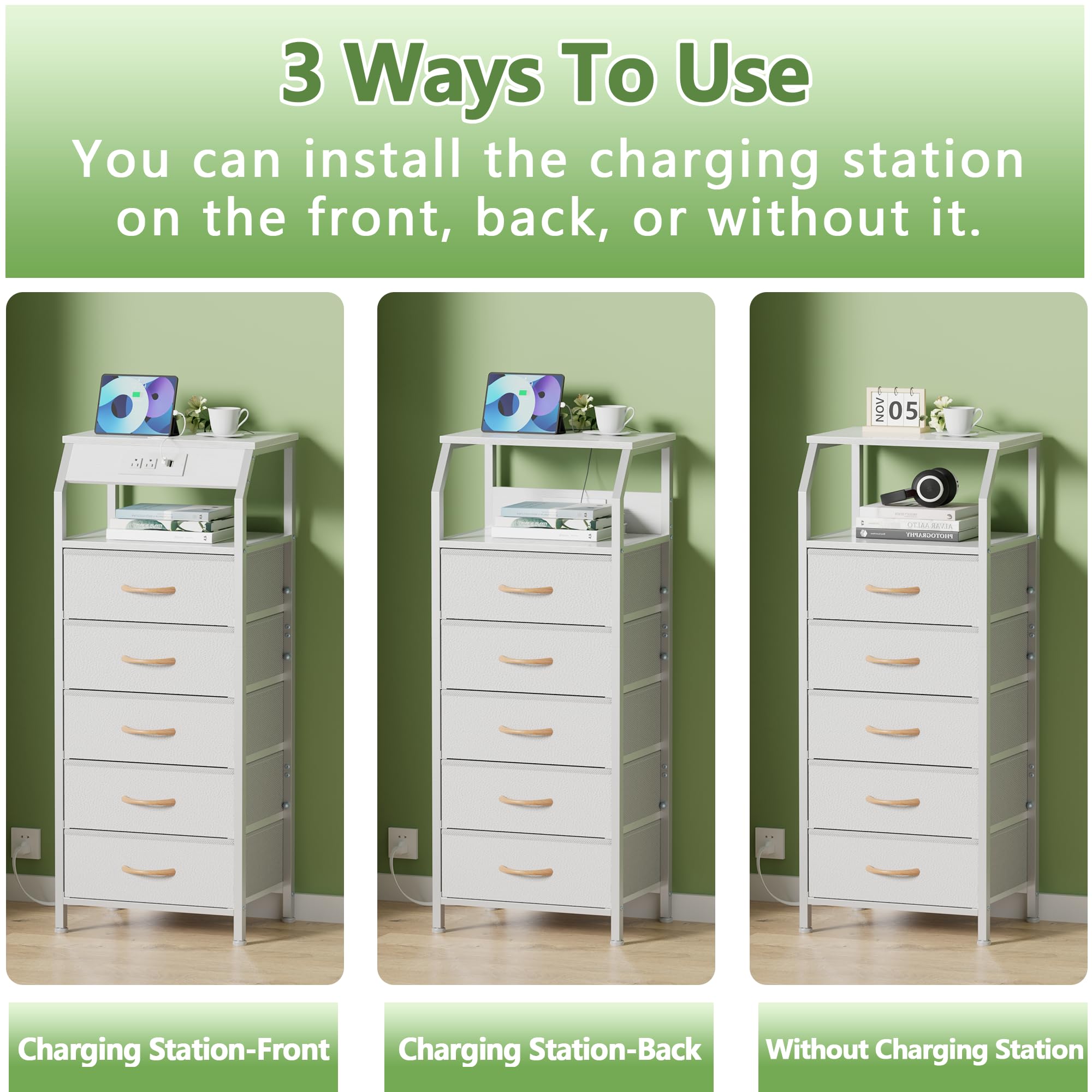 Furnulem anti-topple device ensures stability for everyday use.