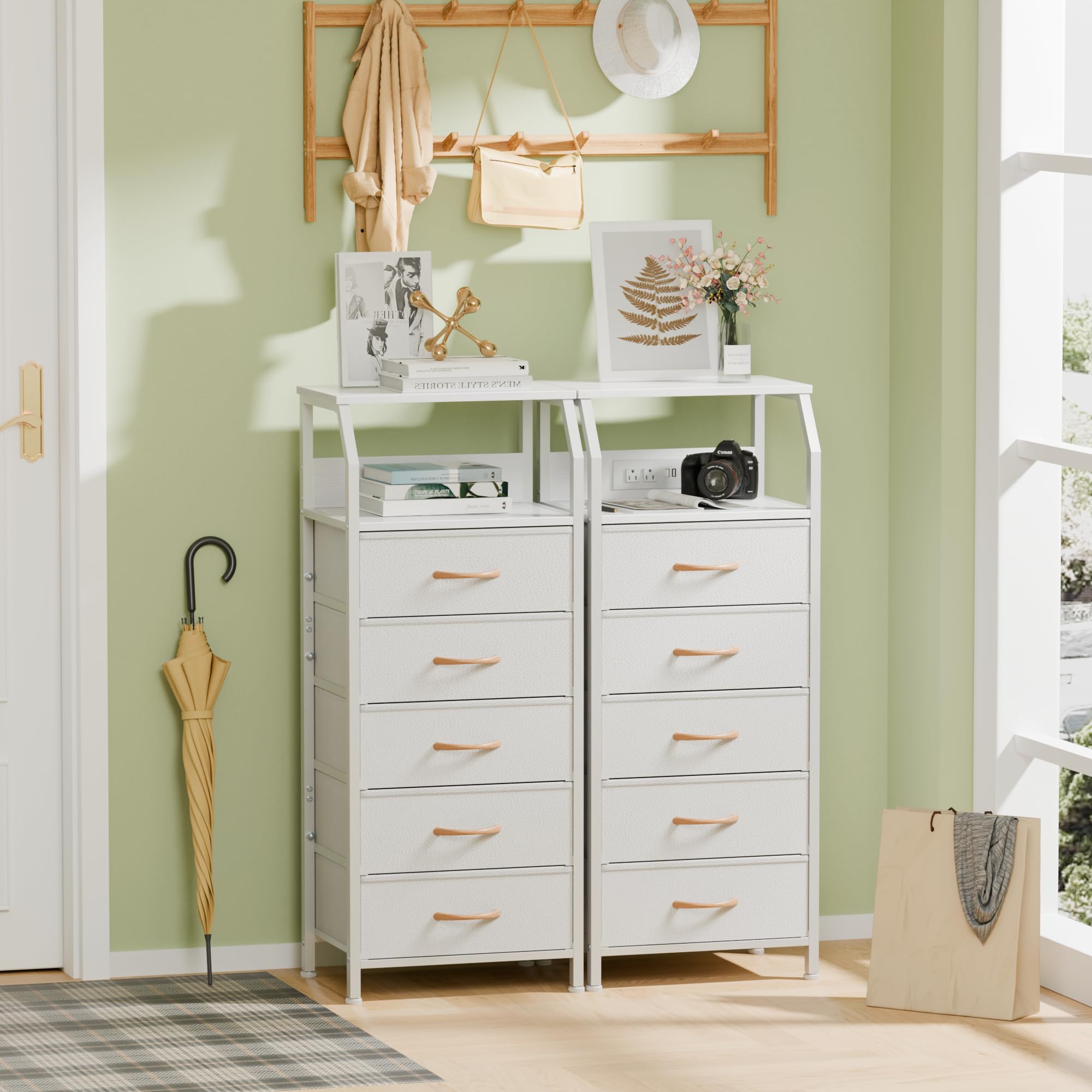 Furnulem fabric drawer close-up shows soft foldable storage.