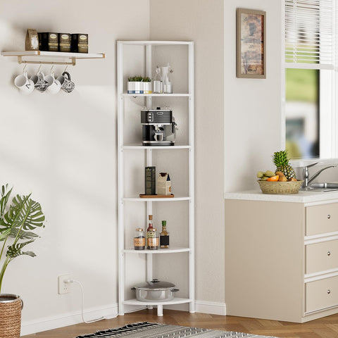 Furnulem storage and display options fit decorations, plants, and books.