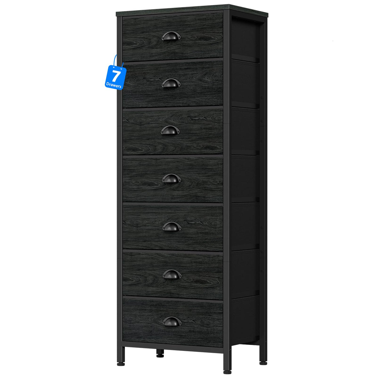 Furnulem bedroom dresser with seven drawers for organized clothing and small essentials.