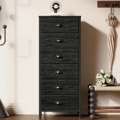 Furnulem bedside vertical table in a bedroom corner, ideal for organized nightstand essentials.