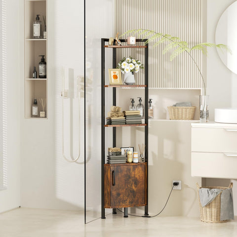 Furnulem corner shelf dust-free display keeps surfaces clean