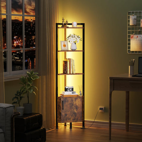 Furnulem corner shelf room corner fit adapts to any space