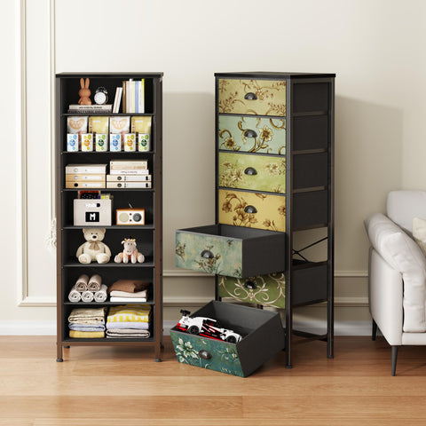 Furnulem fabric drawers are foldable for light, easy access storage.