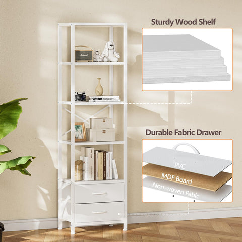 Furnulem drawers open showing organized storage in a closet or desk area.