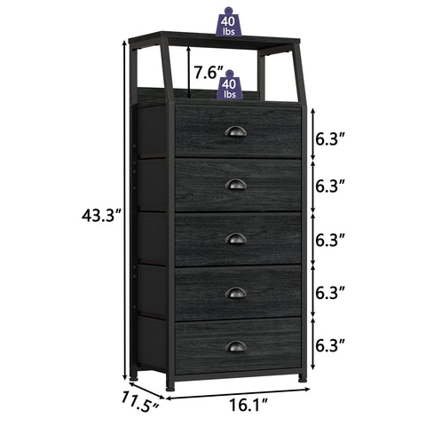 Furnulem easy-assembly dresser with included tools for quick setup.