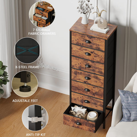 Furnulem fabric drawers are lightweight and easy to pull for quick organization.