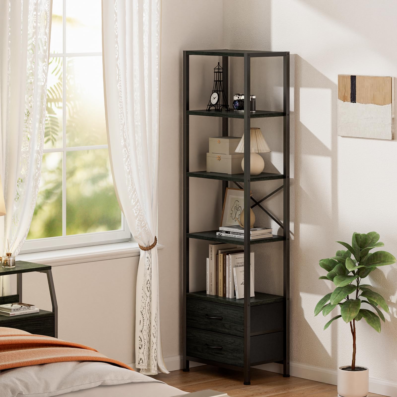 Furnulem kitchen-bathroom standing shelf suitable for spices, towels, and daily items.