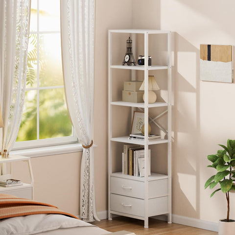 Furnulem compact kitchen or bathroom stand adds extra shelves.