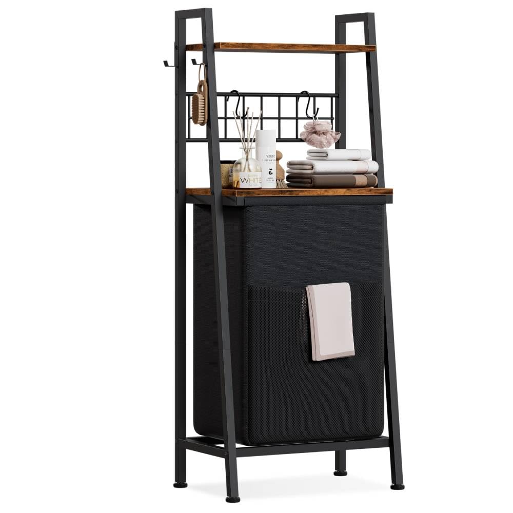 Furnulem Laundry Hamper unit: compact vertical design for small spaces.