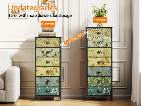 Furnulem nursery-friendly dresser adds compact storage in small spaces.