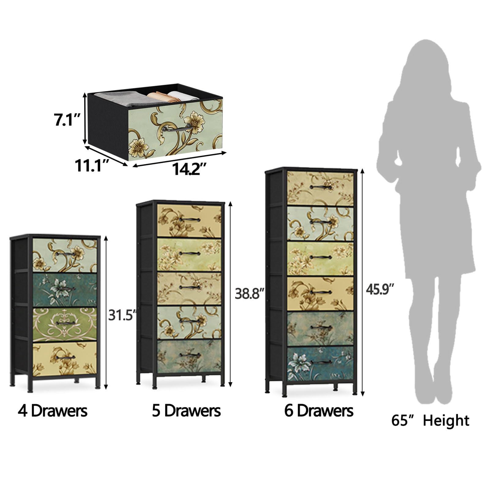 Furnulem retro-inspired dresser complements vintage decor while organizing daily essentials.