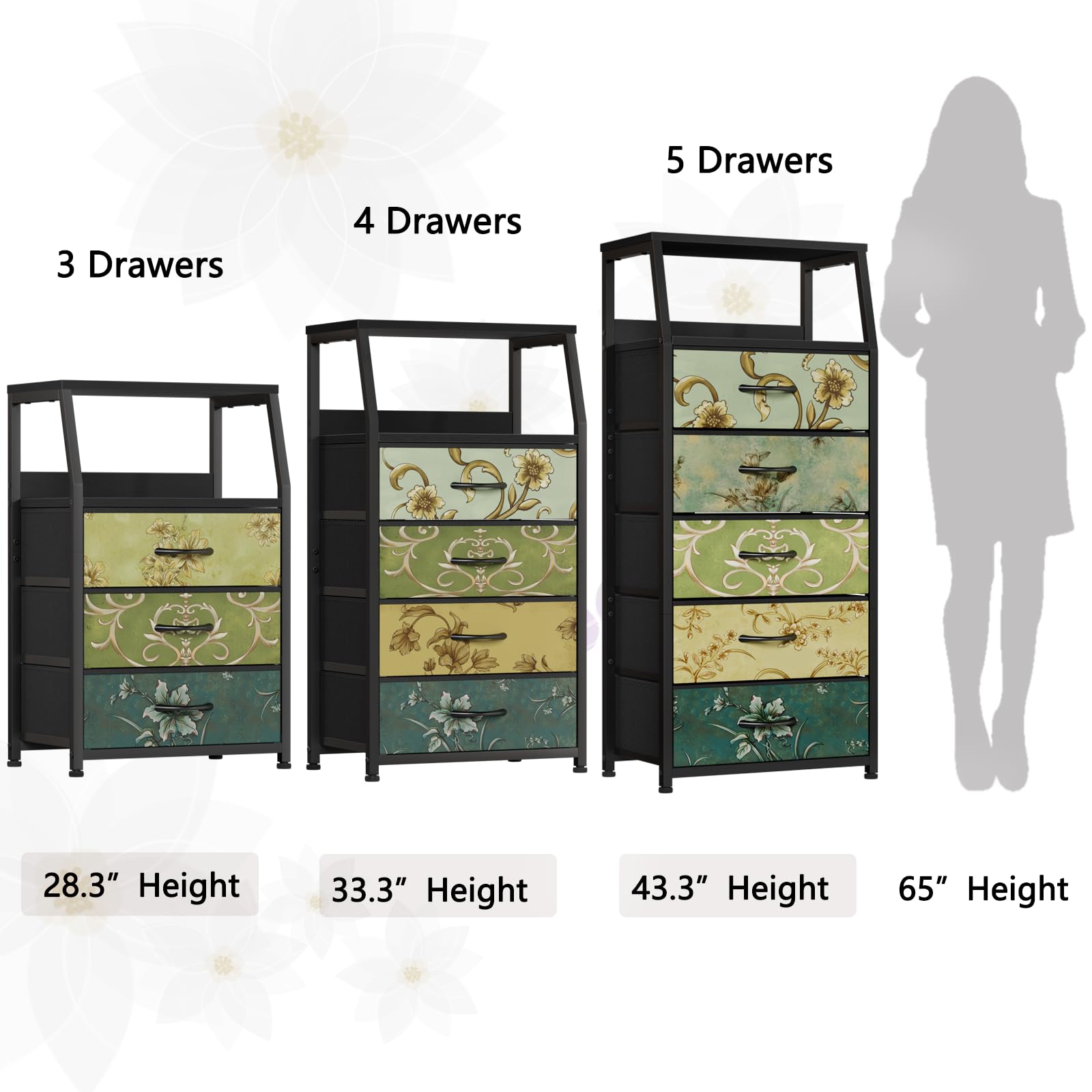 Furnulem Retro Dresser shown in a modern room setup.