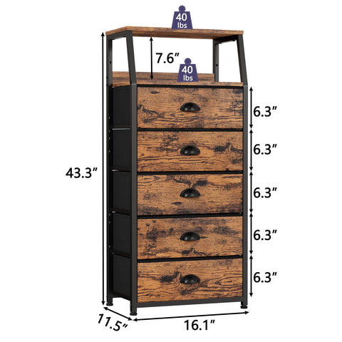 Furnulem slim footprint fits small spaces in bedroom or entryway.