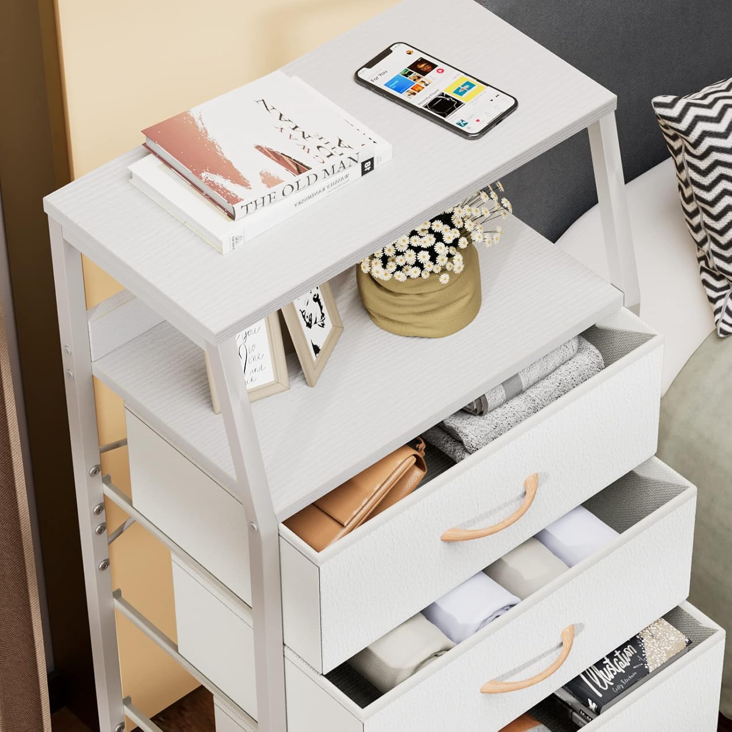 Furnulem dresser with organized toy storage keeps play areas neat.
