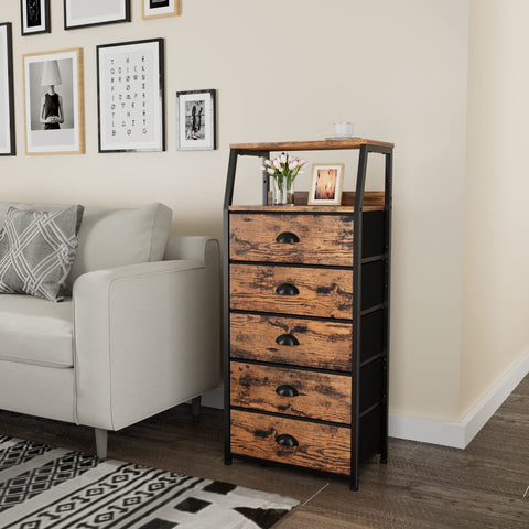 Furnulem versatile dresser functions as a bedside table or nursery storage.