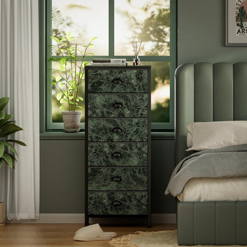 Furnulem vertical dresser dorm room setup shows compact footprint ideal for small spaces.