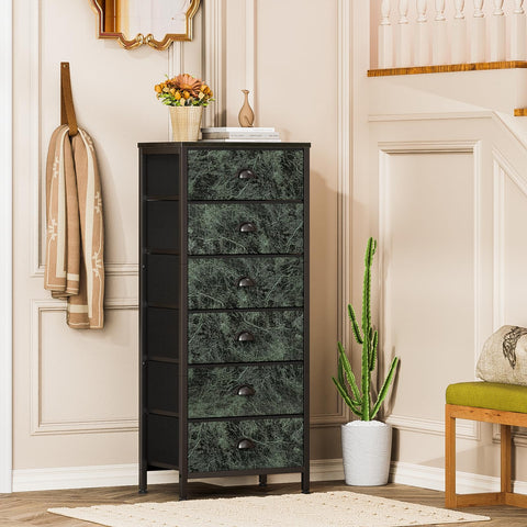 Furnulem vertical dresser durable MDF tabletop supports stable daily use.