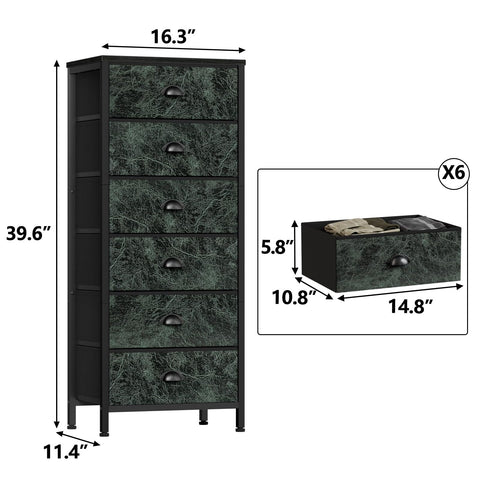 Furnulem vertical dresser metal frame angle demonstrating reinforced construction and stability.