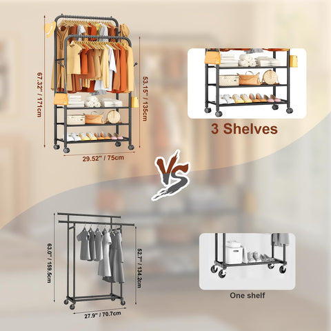 Furologee lockable-wheels enable stable placement after moving.
