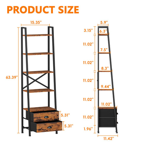Industrial-style bookcase assembly shown for sturdy home organization.