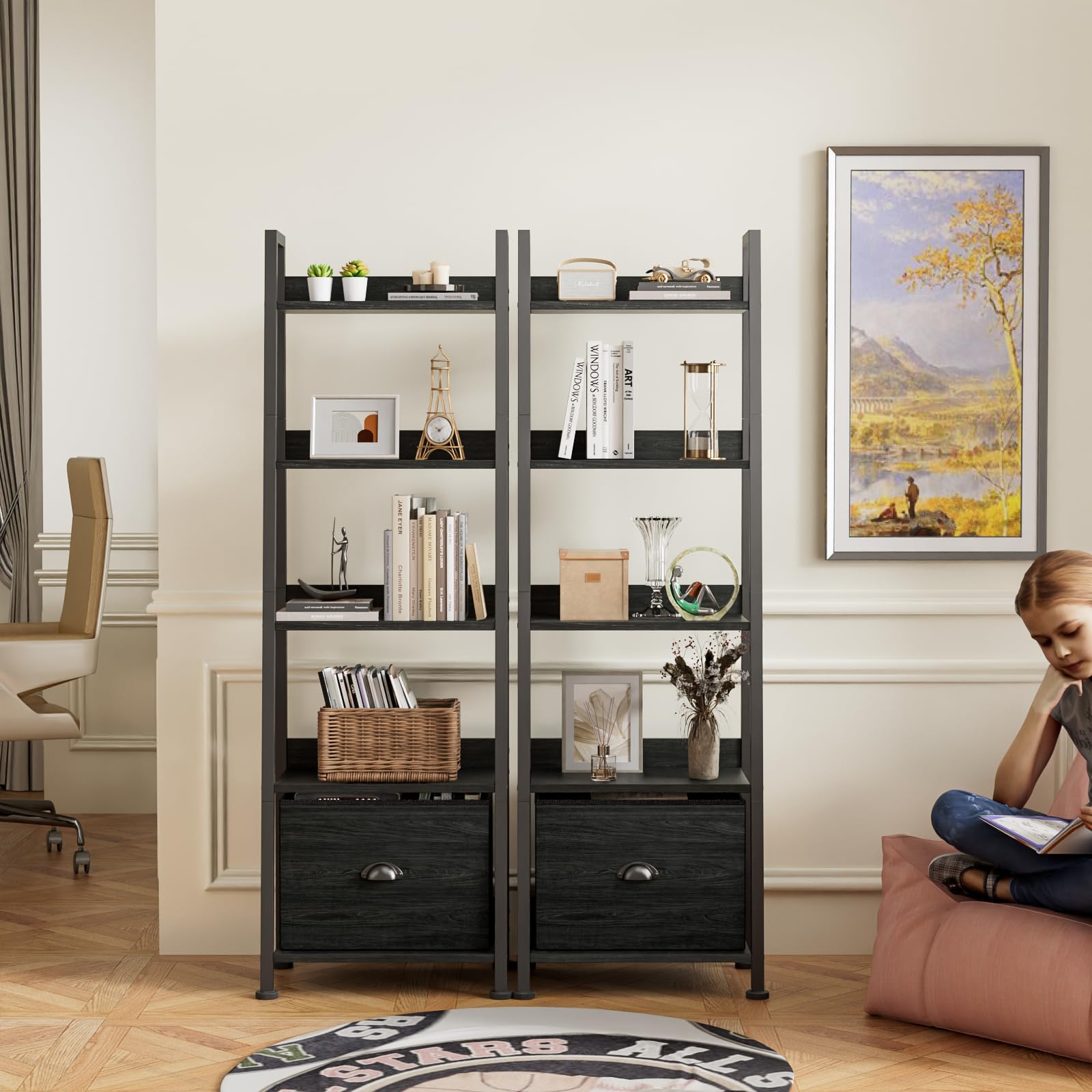 Furologee ladder shelf arrives with clear, easy-to-follow assembly guidance.