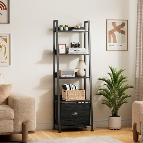 Furologee ladder shelf doubles as a plant stand and display shelf in any room.