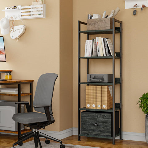 Furologee living room display bookcase for decor and books
