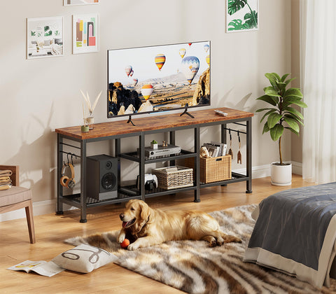 Furologee Metal Frame and Wood Top deliver durable construction with a modern-vintage look.