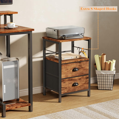 Furologee night stand in a cozy bedroom setup demonstrating versatile use.