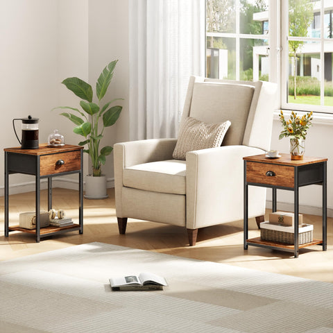 Furologee nightstand dorm room decor with practical storage solution.