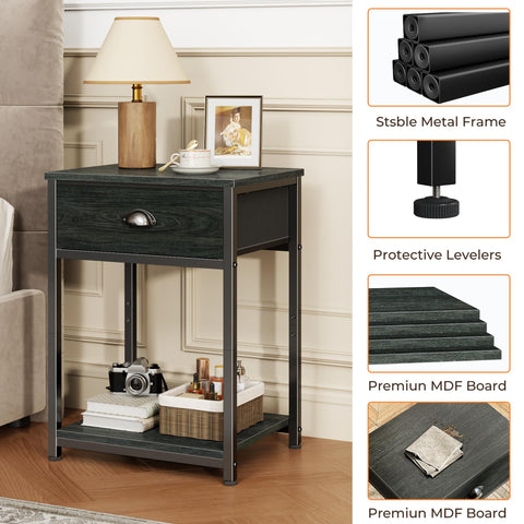 Furologee nightstand multi-function stand suitable as printer or coffee table