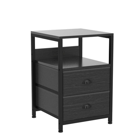 Furologee Nightstand side hooks provide extra hanging storage.