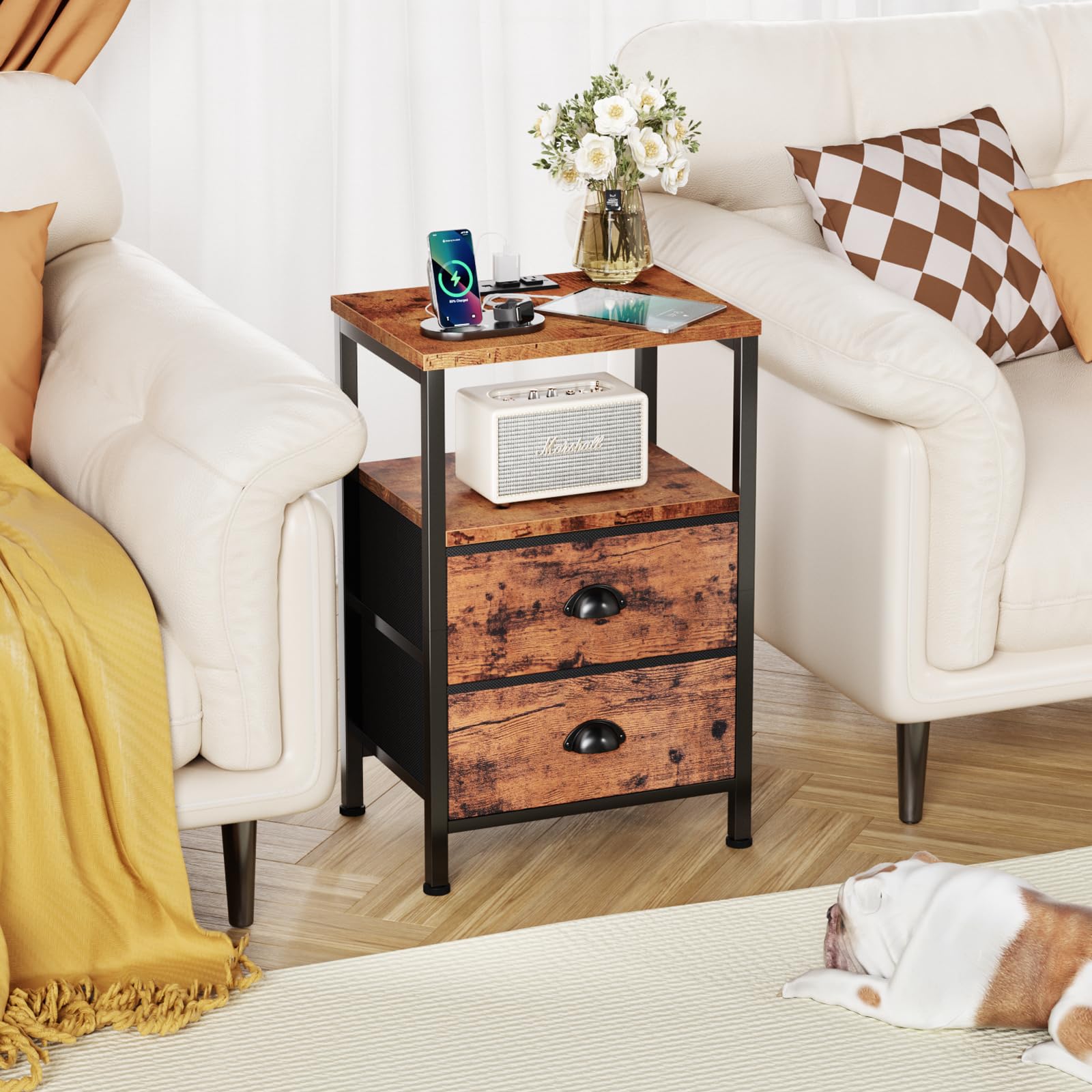 Furologee nightstands easy-clean design enables quick maintenance