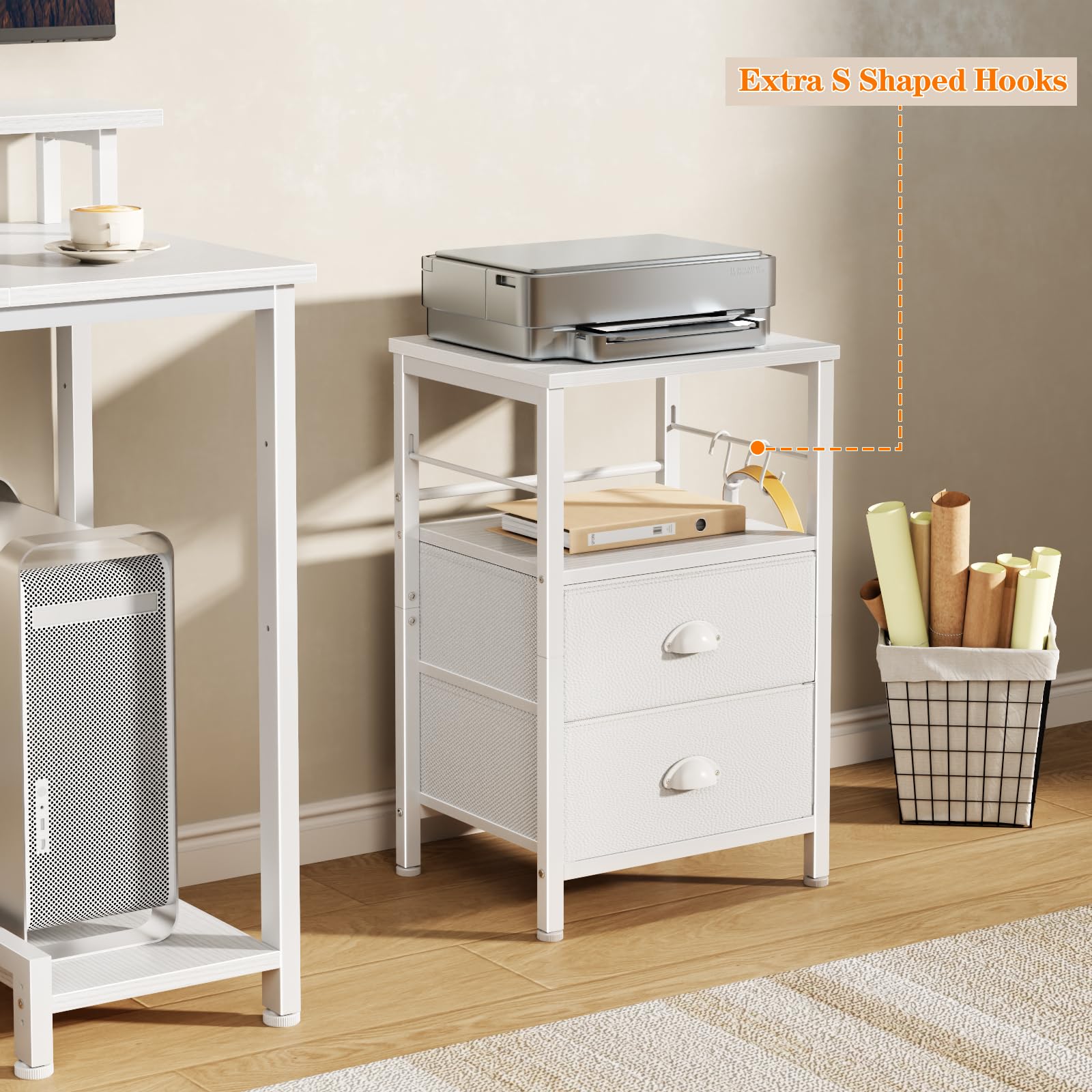 Furologee nightstands ready for simple assembly with included hardware.