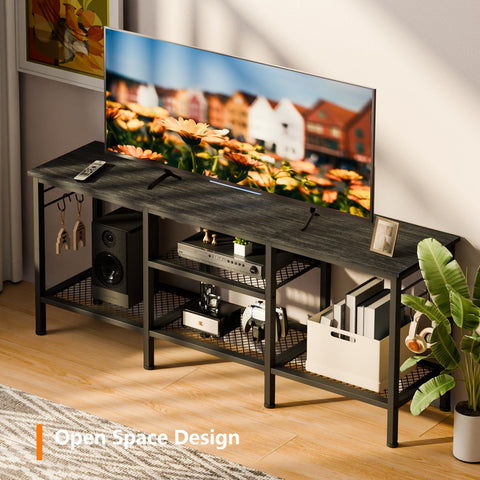 Furologee sturdy metal frame and particleboard top for durable use.
