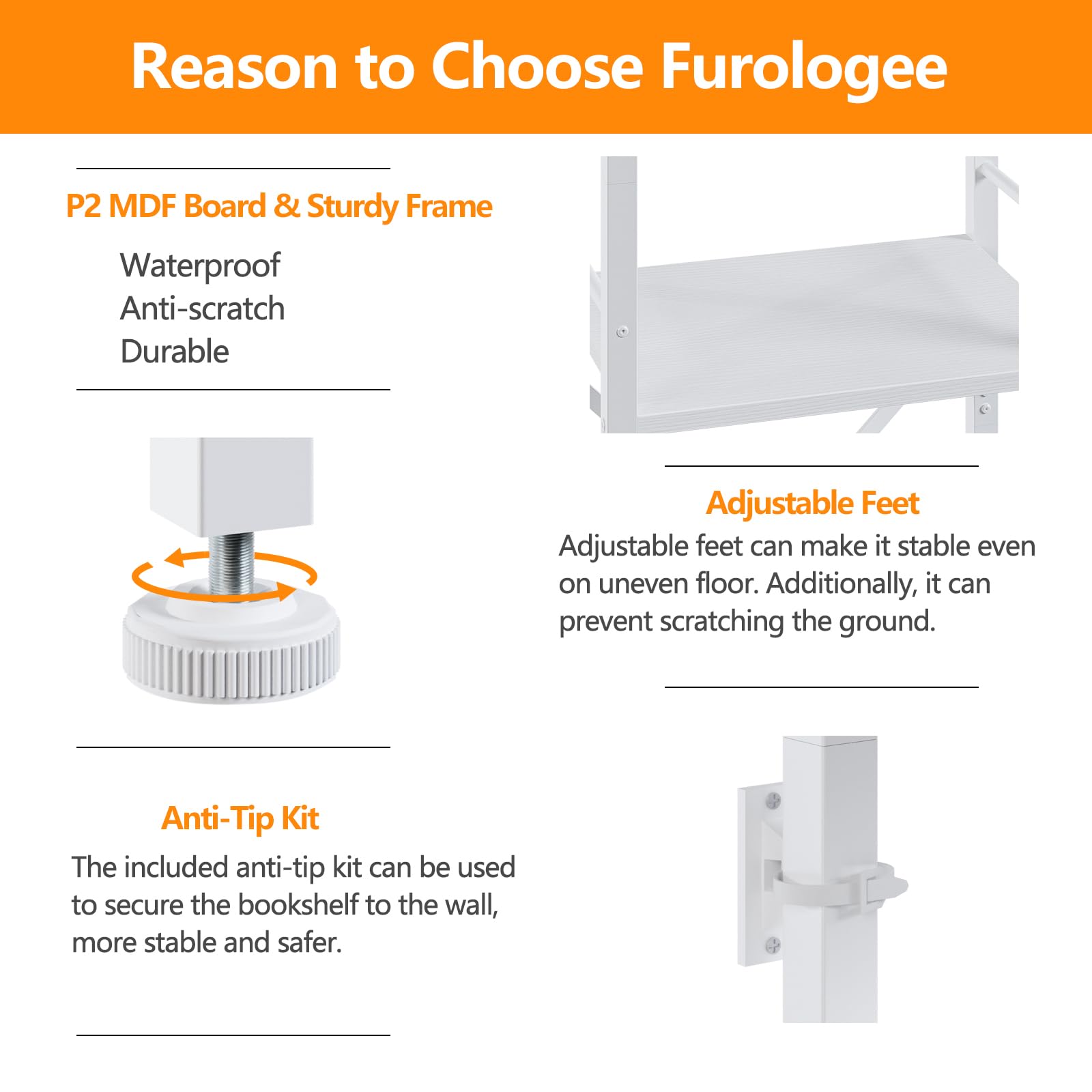 Furologee MDF panel detail reveals durable waterproof finish