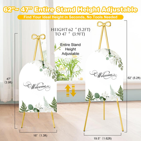 Furosa three-display modes easel adapts to single or dual signage.