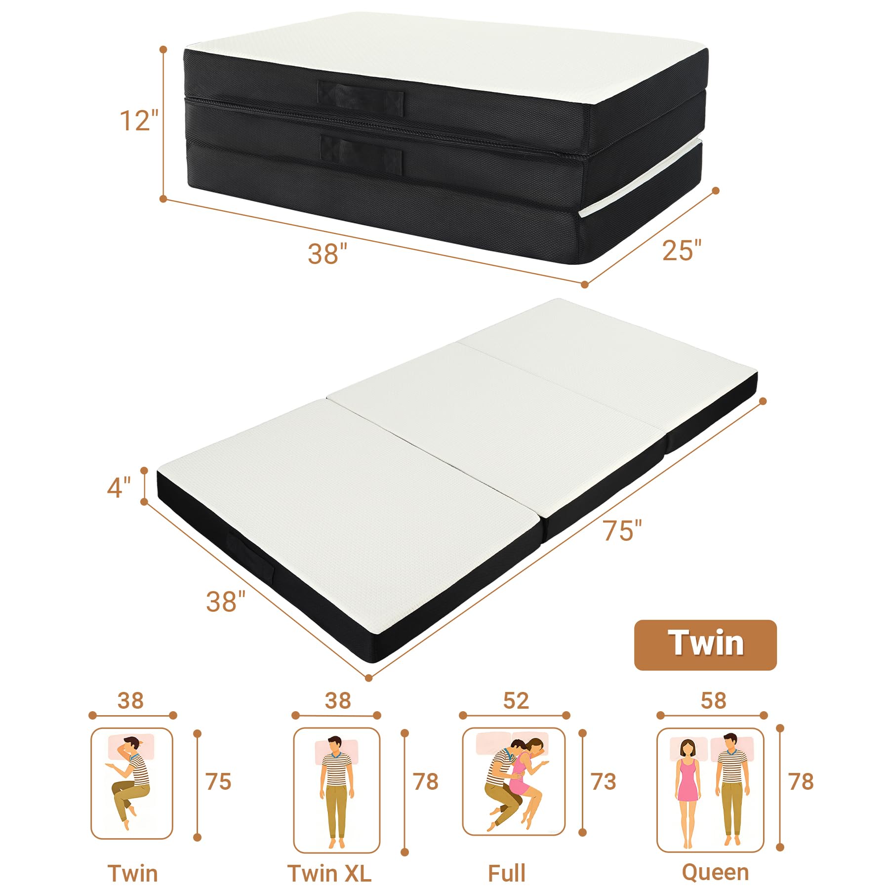 Removable washable cover of the FurryWee mattress for easy cleaning