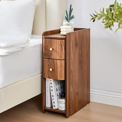 FurSch easy-assembly wood nightstand for quick setup.