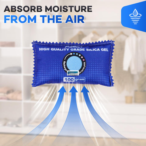 FURWEY desiccant packs for car storage reduce moisture and fog.