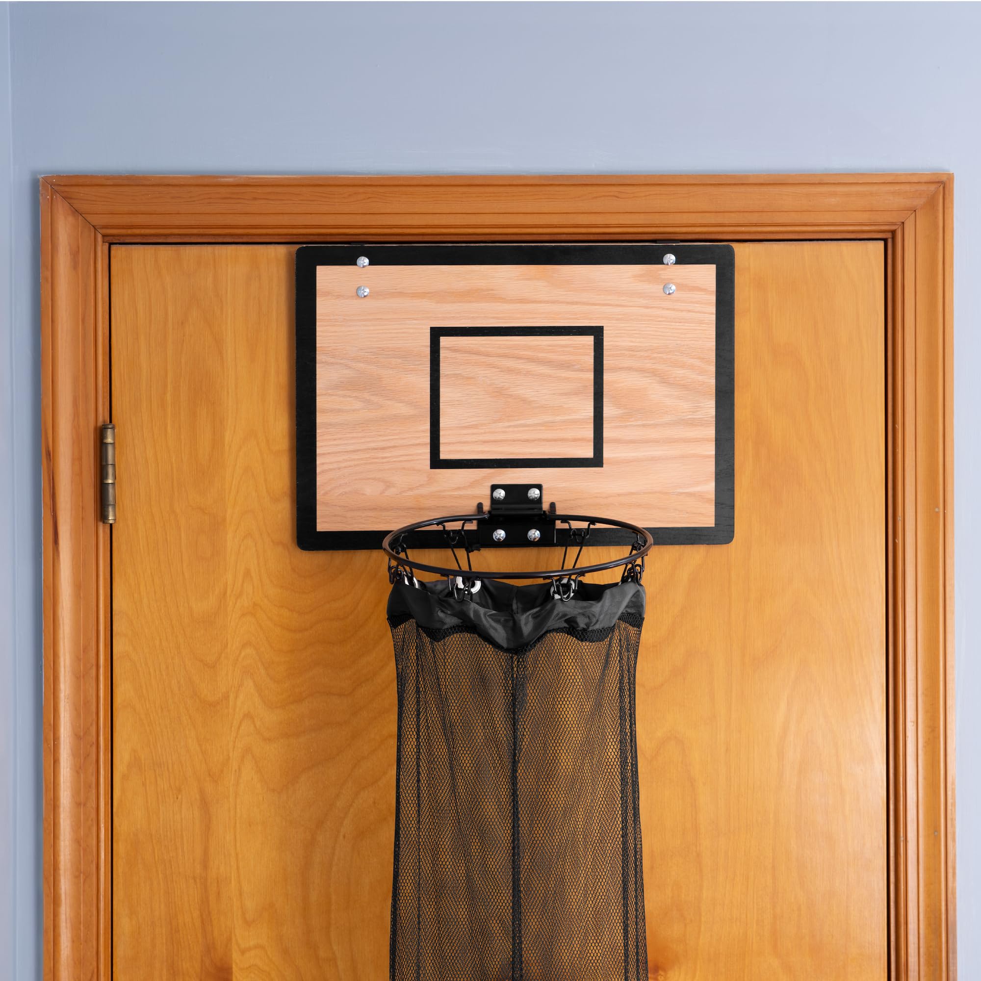 Fury Strike assembly hooks illustrate quick, tool-free installation behind the backboard.
