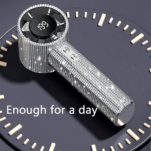 Fussybussy diamond finish fan adds stylish flair while cooling